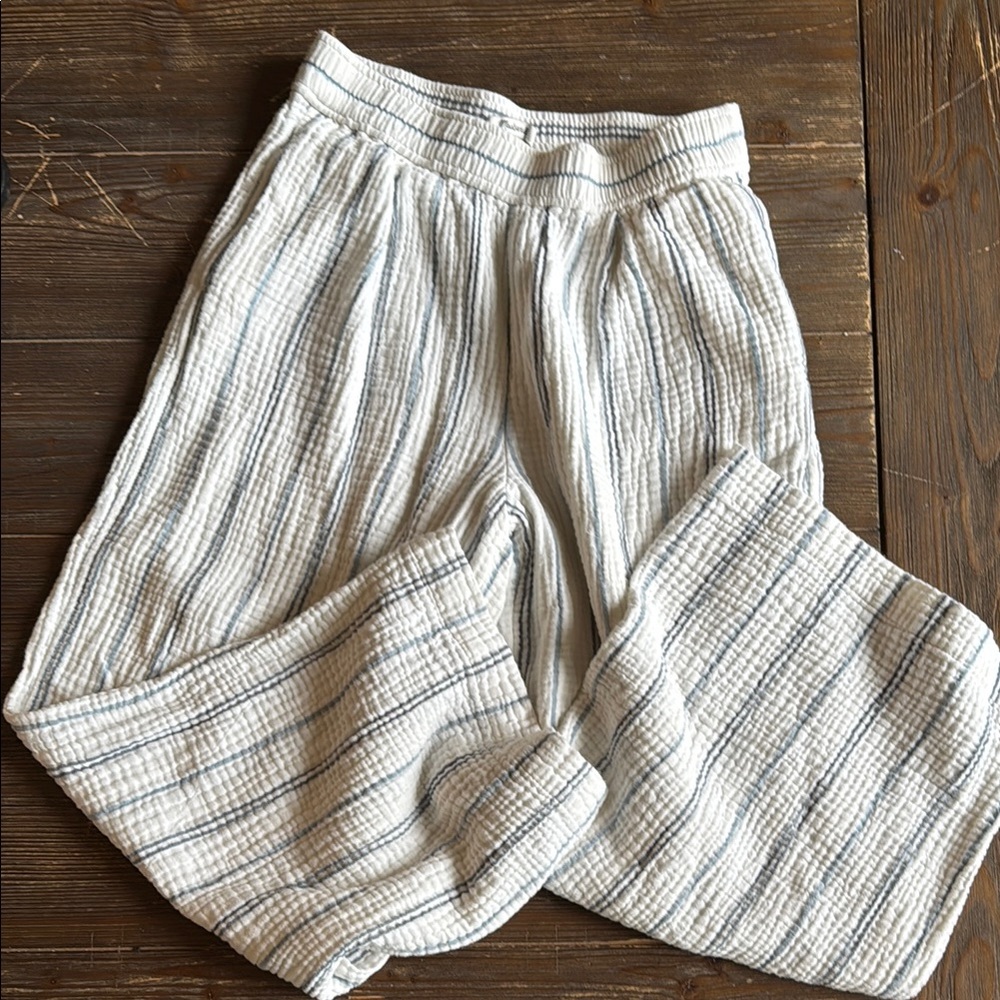Madewell Striped Wide Leg Pants